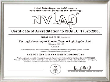 NVLAP Certiticate of Accreditation to ISO/IEC 17025:2005